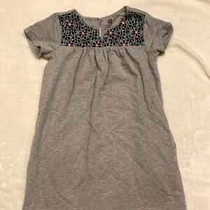 Tea Collection Heather Gray Cotton Dress